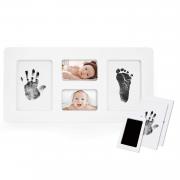 Norjews Baby Handabdruck und Fußabdruck Fotoalbum mit Zwei